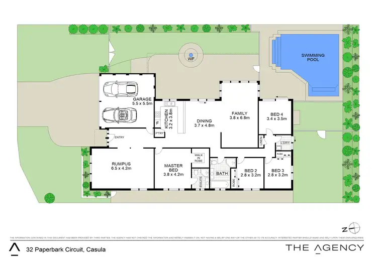 Floorplan of Homely house listing, 32 Paperbark Circuit, Casula NSW 2170