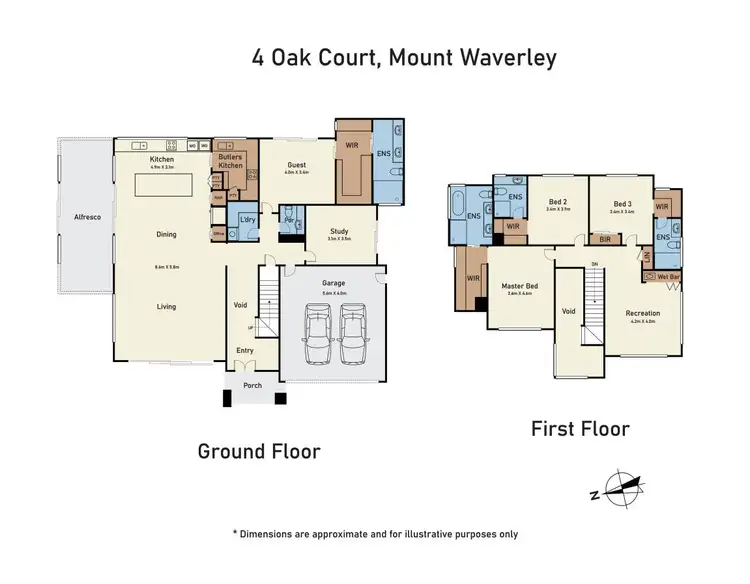 Floorplan of Homely house listing, 4 Oak Court, Mount Waverley VIC 3149