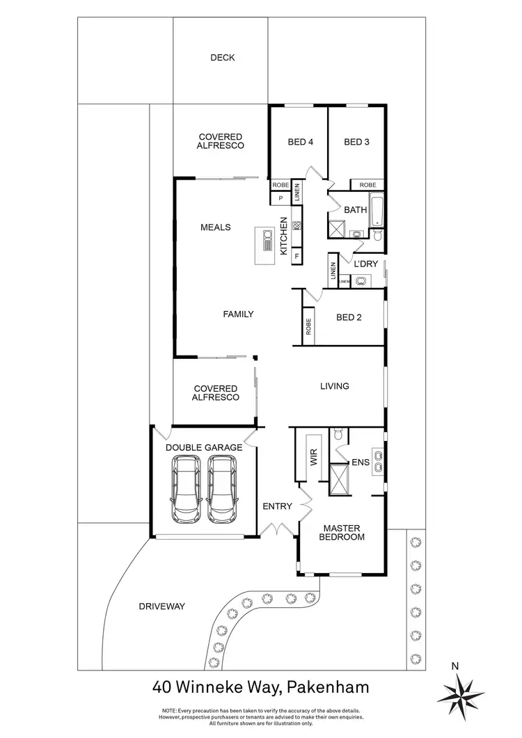 Floorplan of Homely house listing, 40 Winneke Way, Pakenham VIC 3810
