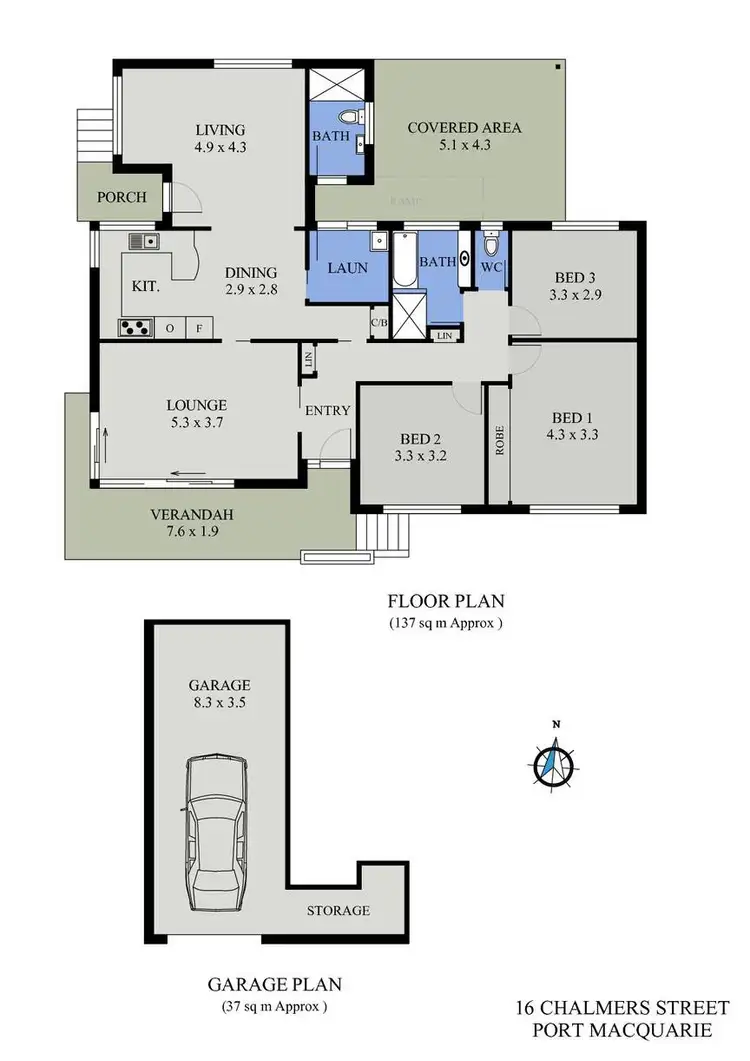 Floorplan of Homely house listing, 16 Chalmers Street, Port Macquarie NSW 2444