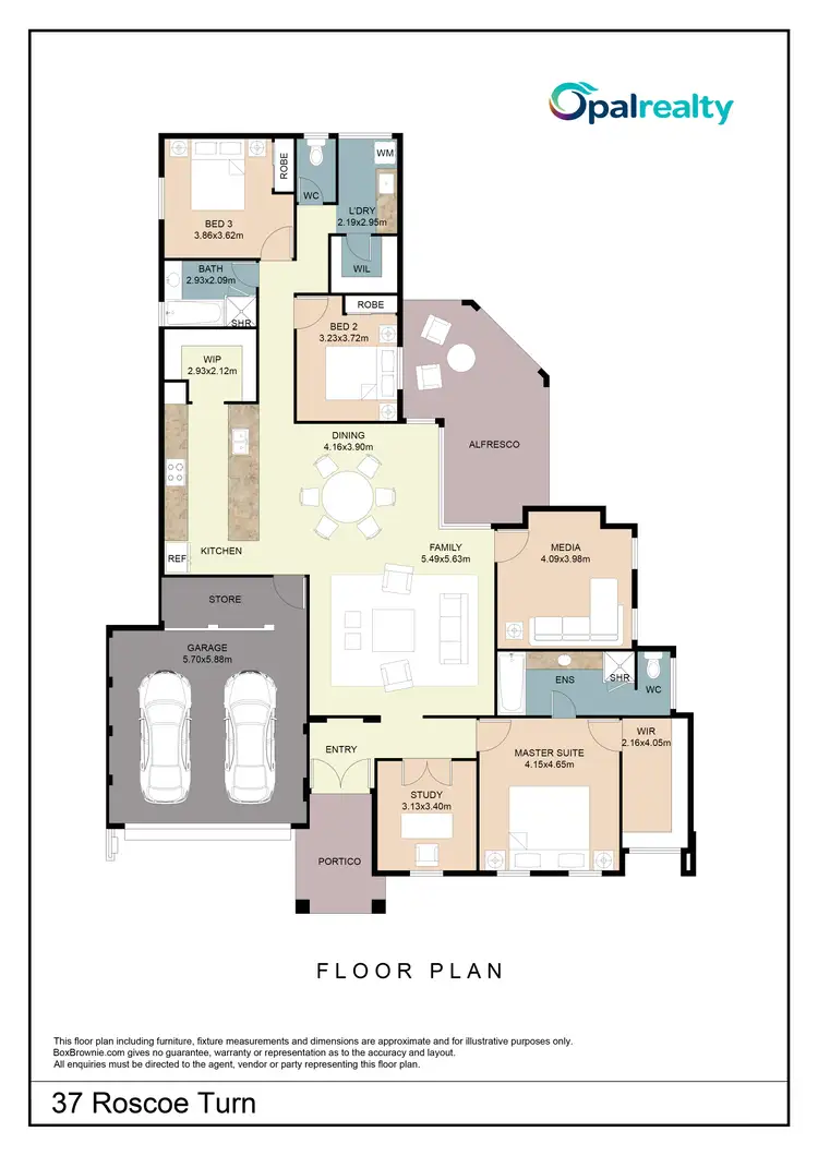 Floorplan of Homely house listing, 37 Roscoe Turn, Rockingham WA 6168