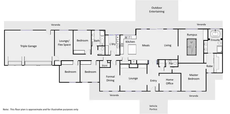Floorplan of Homely house listing, 14 Grandview Way, Mildura VIC 3500