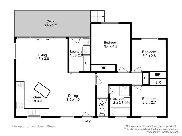 Floorplan of Homely house listing, 3 Timber Mill Court, Midway Point TAS 7171