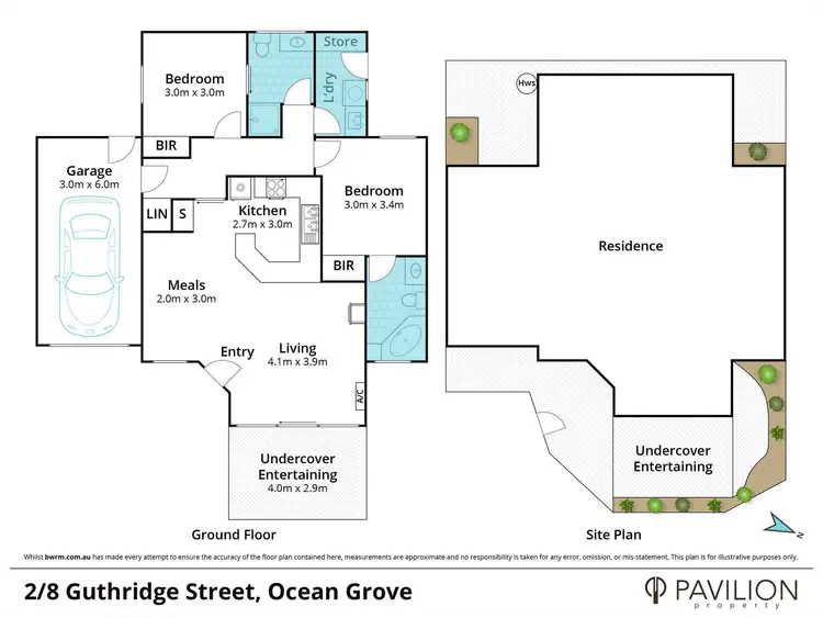 Floorplan of Homely unit listing, 2/8 Guthridge Street, Ocean Grove VIC 3226
