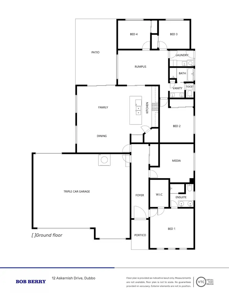 Floorplan of Homely house listing, 12 Askernish Drive, Dubbo NSW 2830