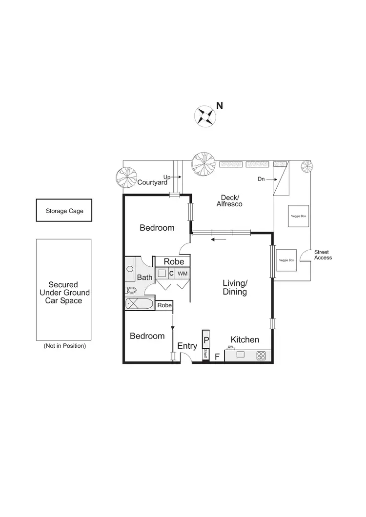 Floorplan of Homely apartment listing, 4/41-43 Spray Street, Elwood VIC 3184