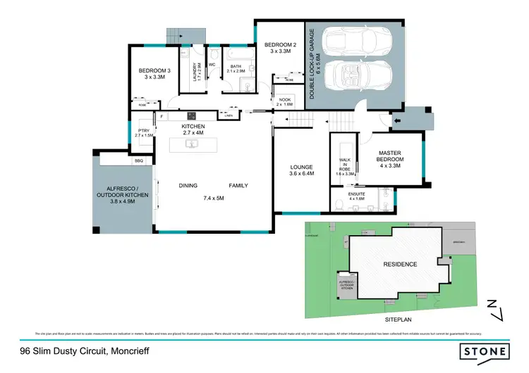 Floorplan of Homely house listing, 96 Slim Dusty Circuit, Moncrieff ACT 2914