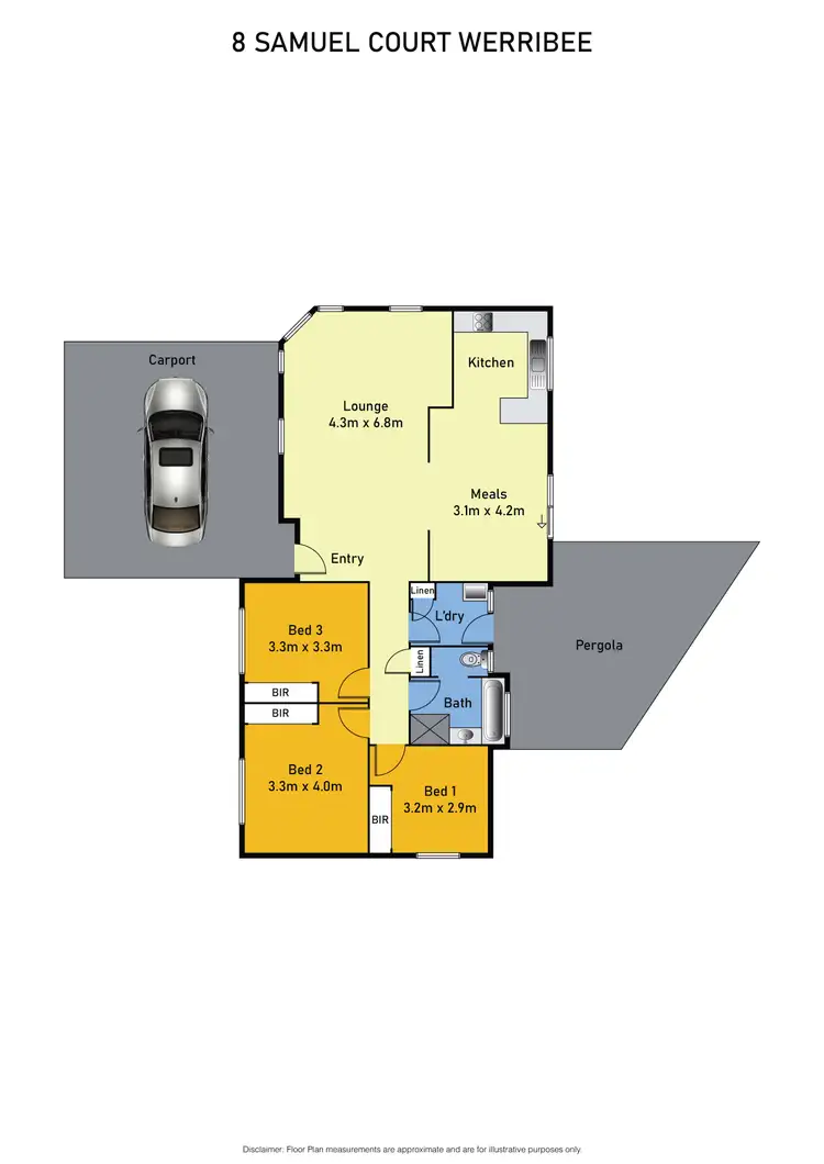 Floorplan of Homely house listing, 8 Samuel Court, Werribee VIC 3030