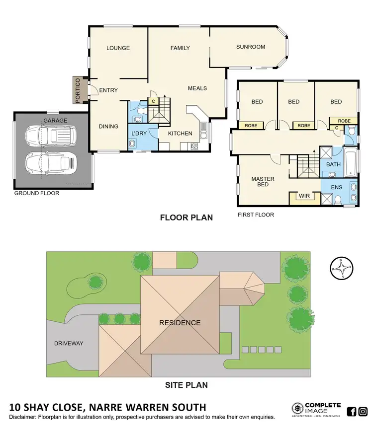Floorplan of Homely house listing, 10 Shay Close, Narre Warren South VIC 3805