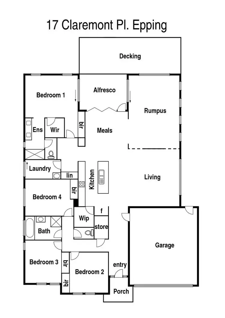 Floorplan of Homely house listing, 17 Claremont Place, Epping VIC 3076