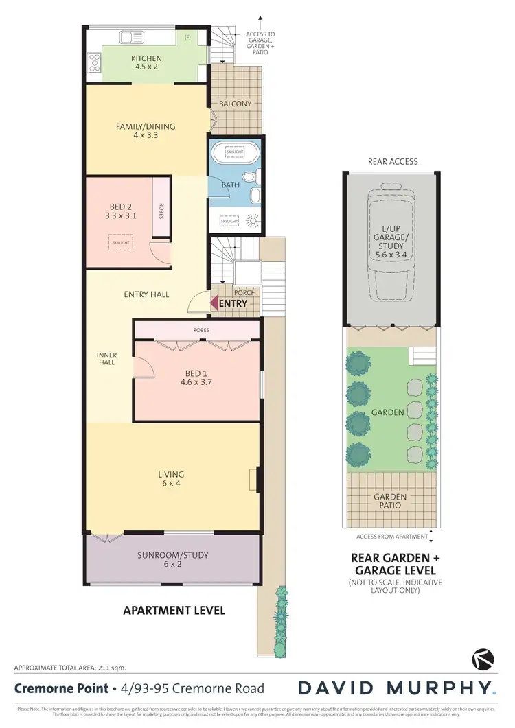 Floorplan of Homely apartment listing, 4/93-95 Cremorne Road, Cremorne Point NSW 2090