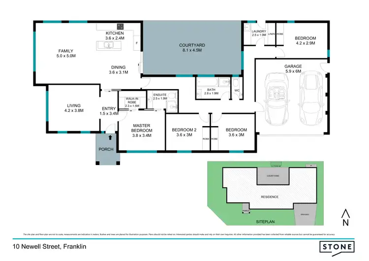 Floorplan of Homely house listing, 10 Newell Street, Franklin ACT 2913