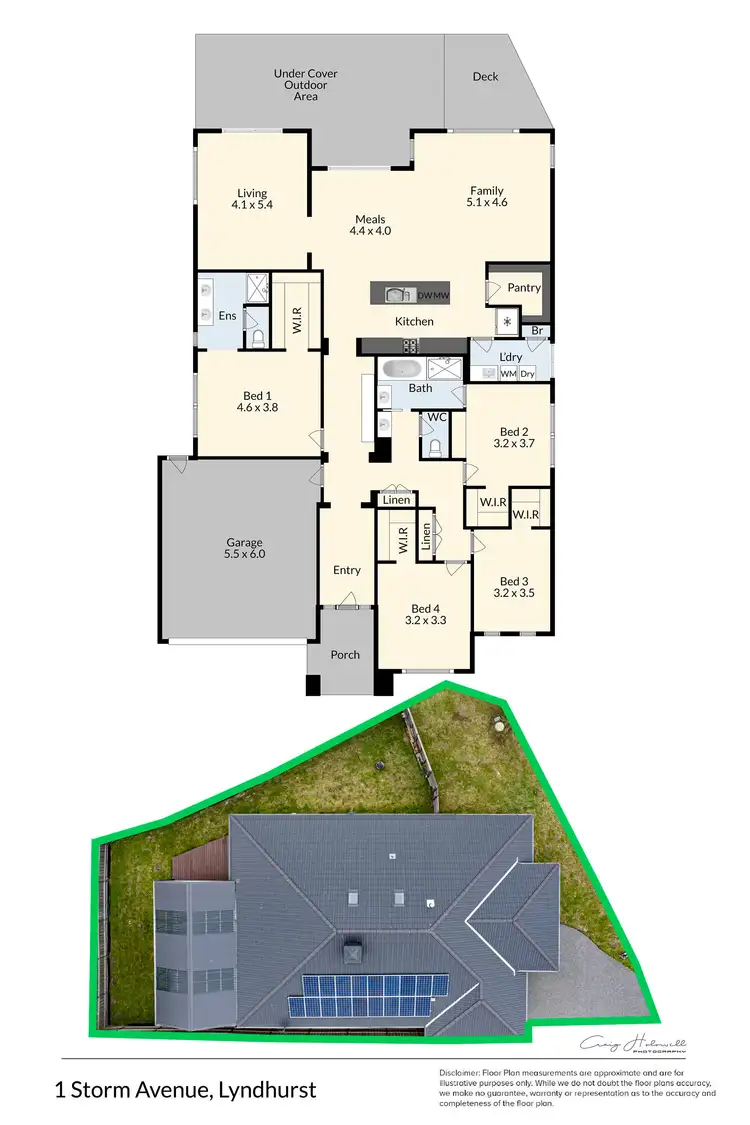 Floorplan of Homely house listing, 1 Storm Avenue, Lyndhurst VIC 3975