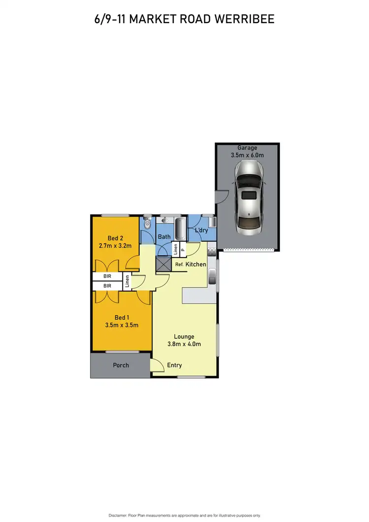 Floorplan of Homely unit listing, 6/9-11 Market Road, Werribee VIC 3030
