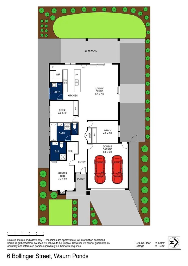 Floorplan of Homely house listing, 6 Bollinger Street, Waurn Ponds VIC 3216