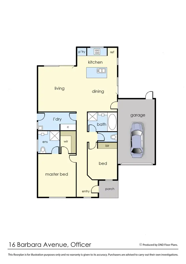 Floorplan of Homely house listing, 16 Barbara Avenue, Officer VIC 3809