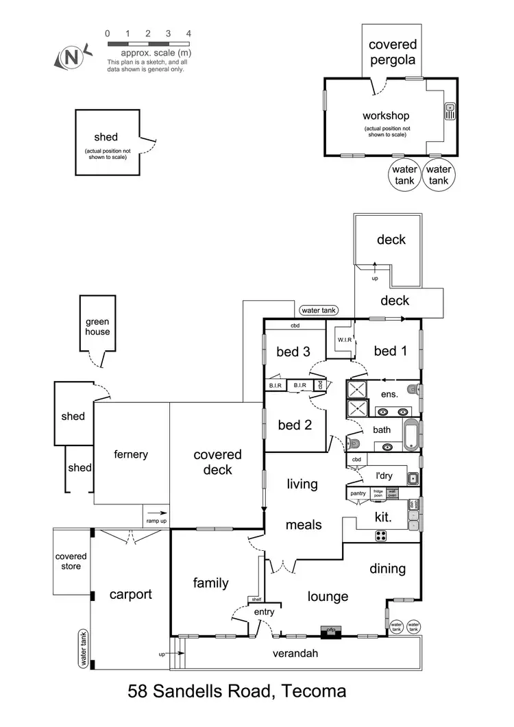Floorplan of Homely house listing, 58 Sandells Road, Tecoma VIC 3160