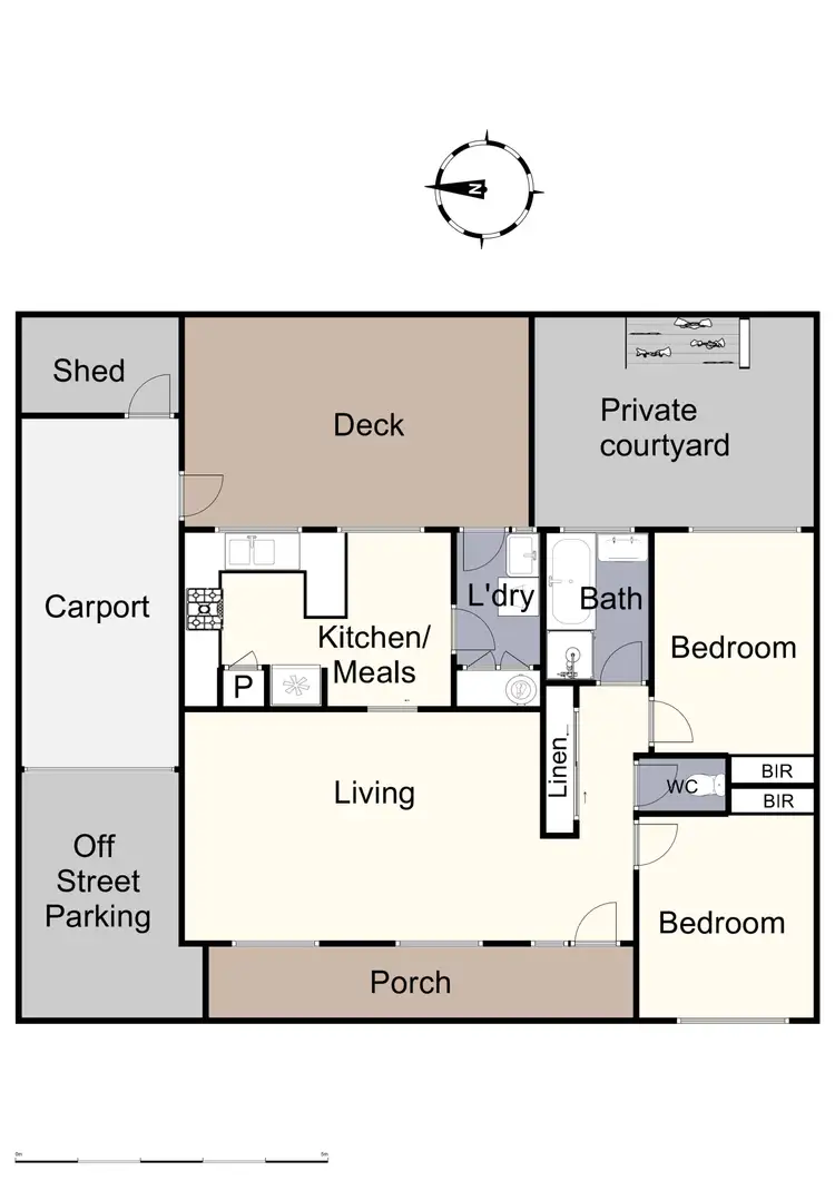 Floorplan of Homely unit listing, 2/13 The Glen, Ferntree Gully VIC 3156