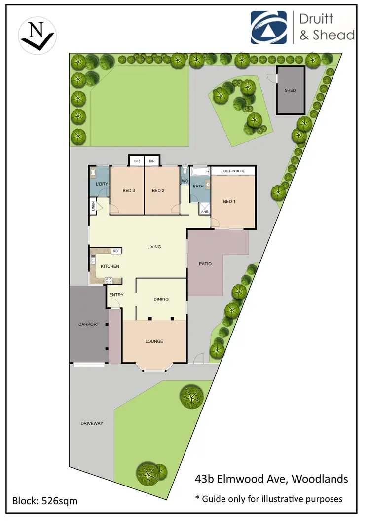 Floorplan of Homely house listing, 43B Elmwood Avenue, Woodlands WA 6018