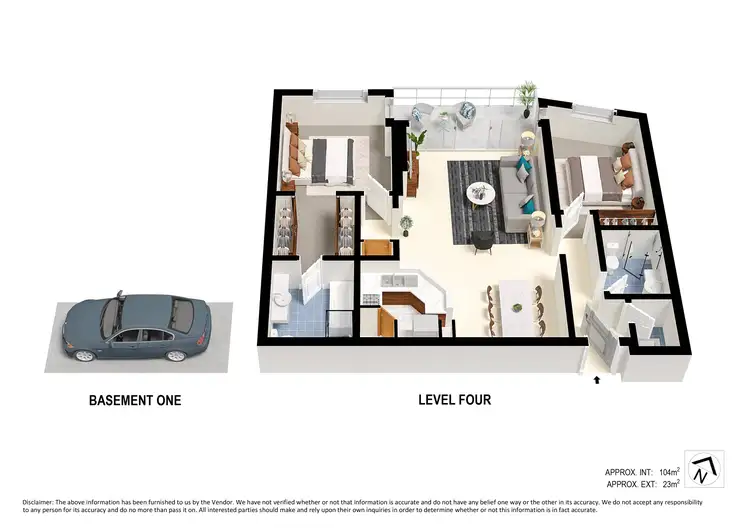 Floorplan of Homely apartment listing, 411/15 Wentworth Street, Manly NSW 2095