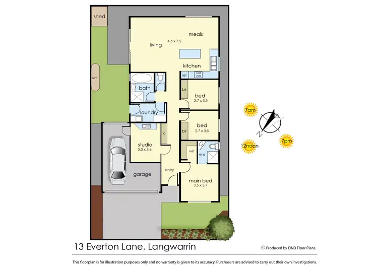 Floorplan of Homely house listing, 13 Everton Lane, Langwarrin VIC 3910