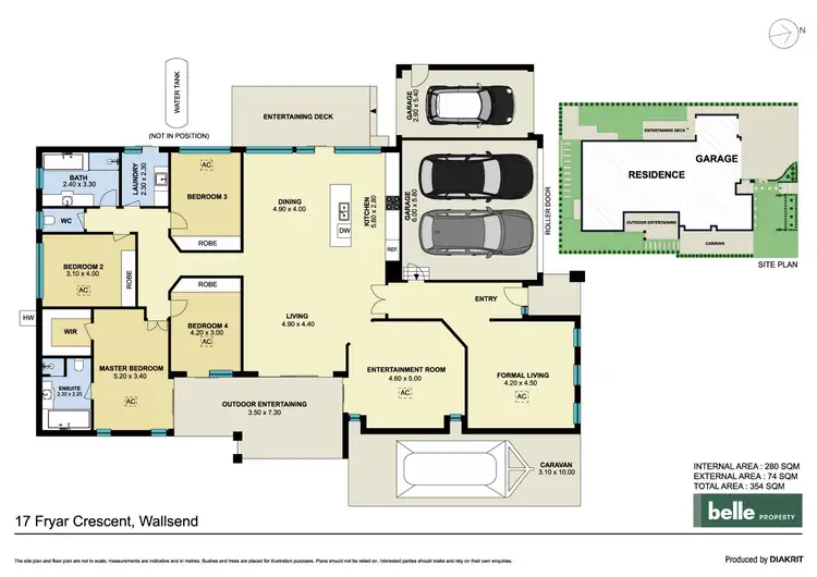 Floorplan of Homely house listing, 17 Fryar Crescent, Wallsend NSW 2287