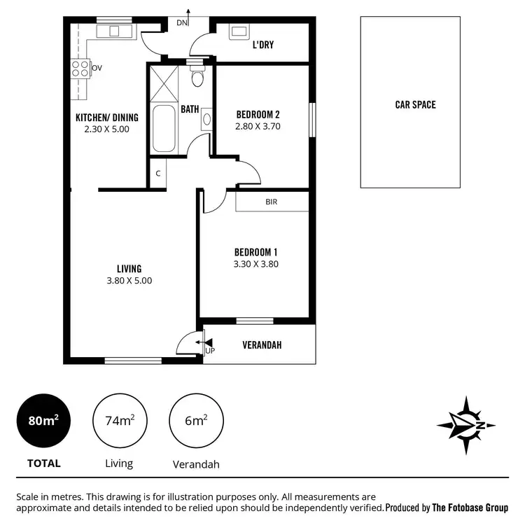 Floorplan of Homely unit listing, 16/2 Tarlton Street, Somerton Park SA 5044
