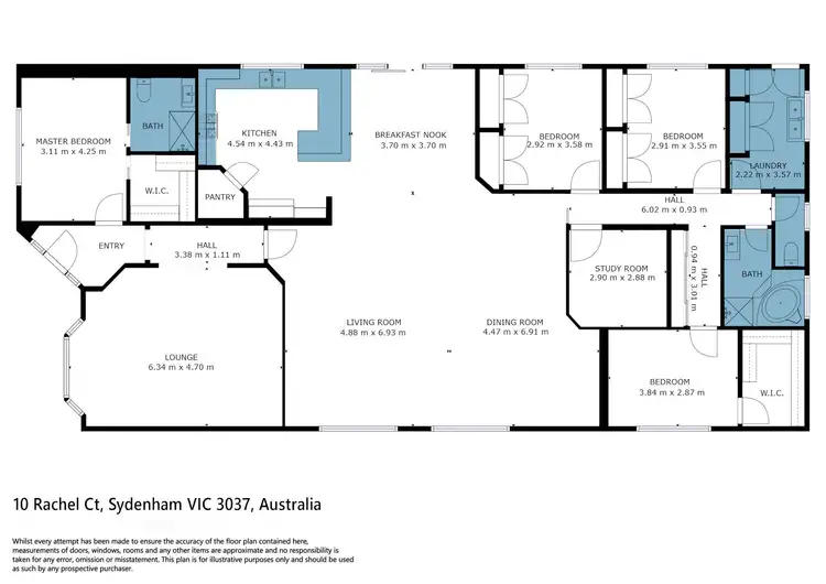 Floorplan of Homely house listing, 10 Rachel Court, Sydenham VIC 3037