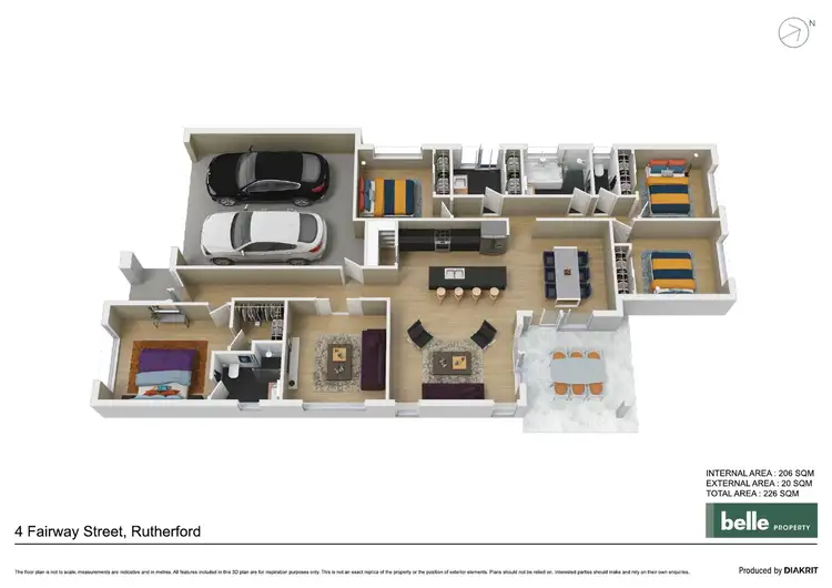 Floorplan of Homely house listing, 4 Fairway Street, Rutherford NSW 2320