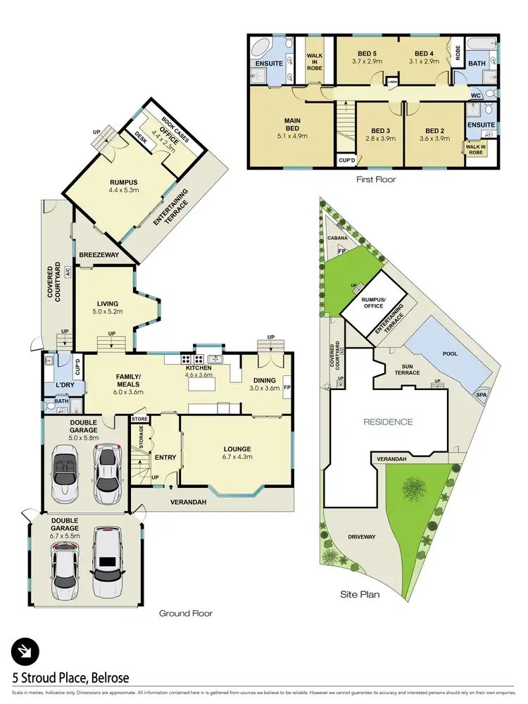 Floorplan of Homely house listing, 5 Stroud Place, Belrose NSW 2085