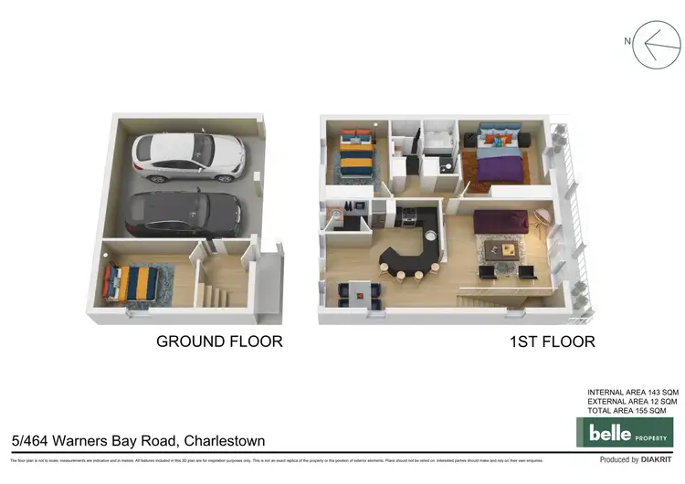 Floorplan of Homely townhouse listing, 5/464 Warners Bay Road, Charlestown NSW 2290