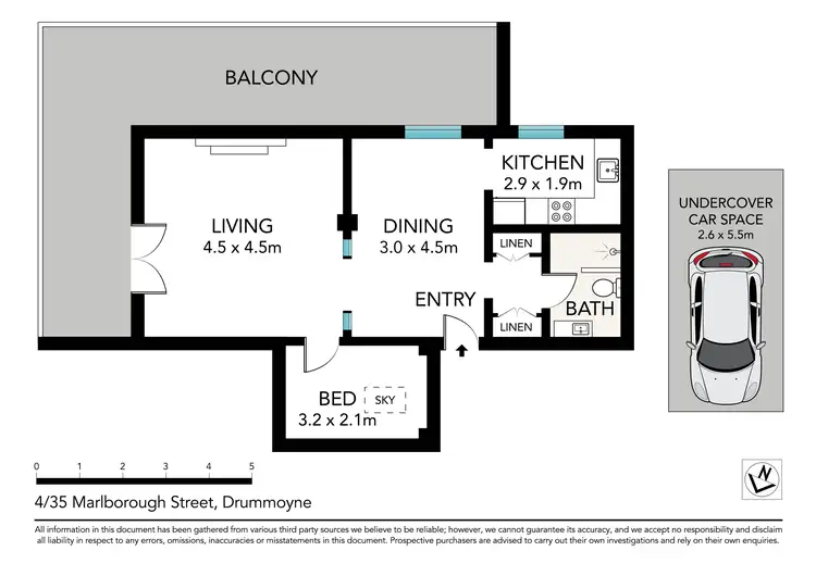 Floorplan of Homely apartment listing, 4/35 Marlborough Street, Drummoyne NSW 2047
