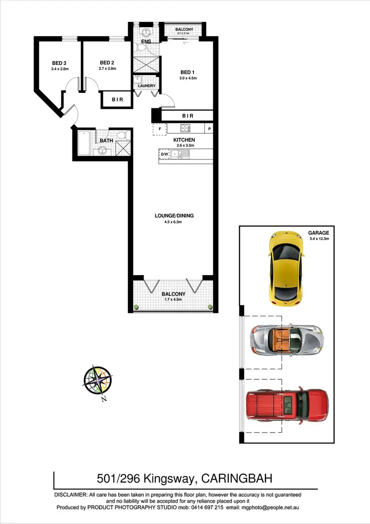 Floorplan of Homely apartment listing, 501/296-300 Kingsway, Caringbah NSW 2229