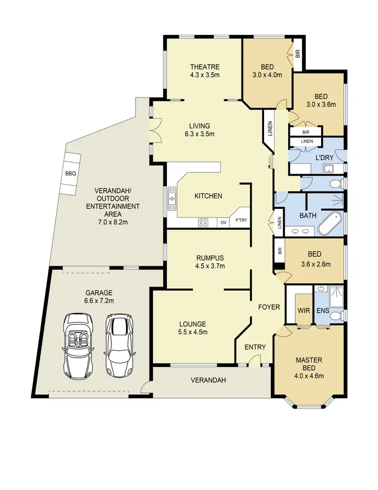Floorplan of Homely house listing, 8 Honeysuckle Avenue, Hillside VIC 3037
