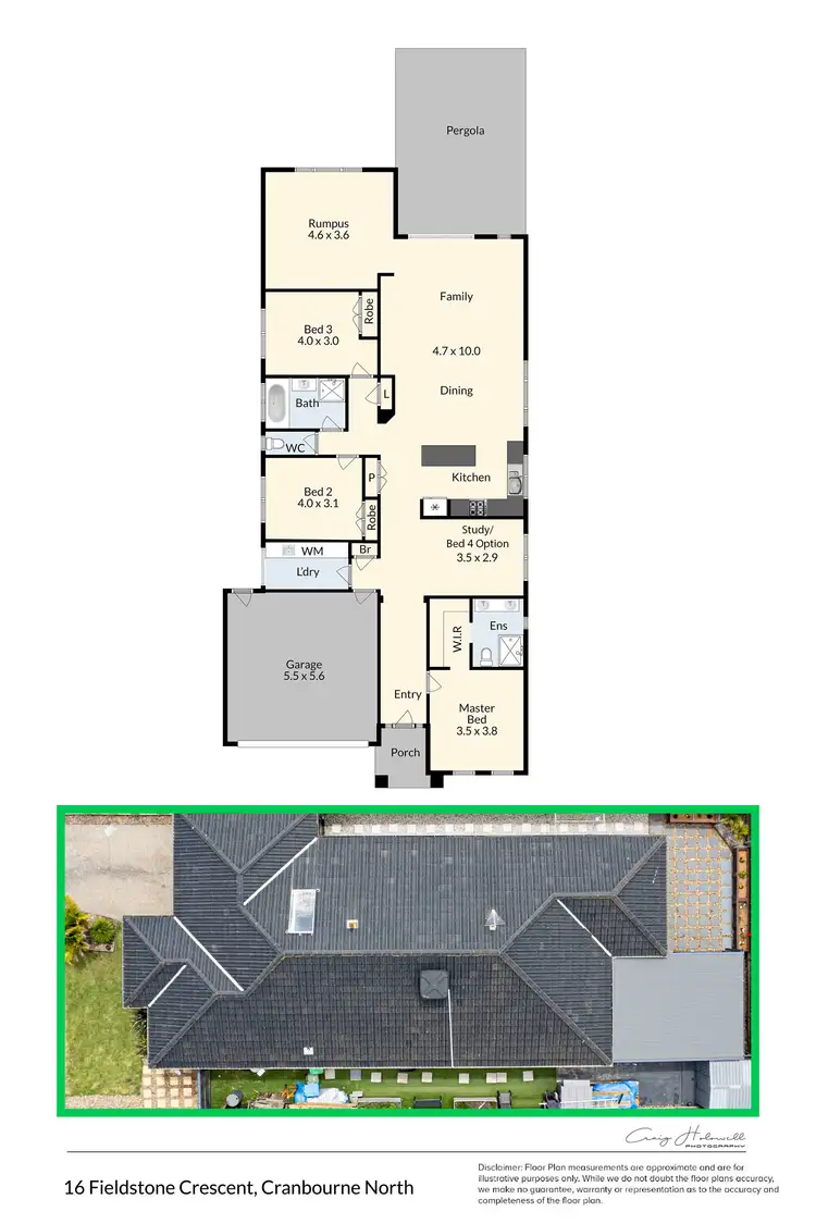 Floorplan of Homely house listing, 16 Fieldstone Crescent, Cranbourne North VIC 3977