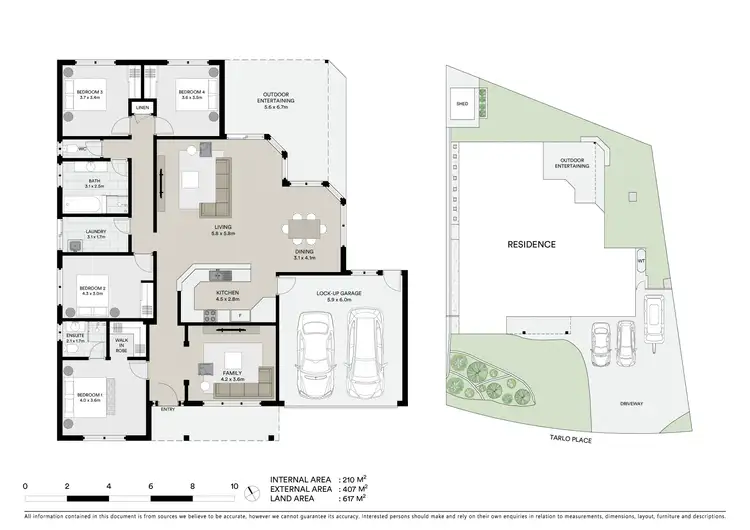 Floorplan of Homely house listing, 6 Tarlo Place, Woongarrah NSW 2259