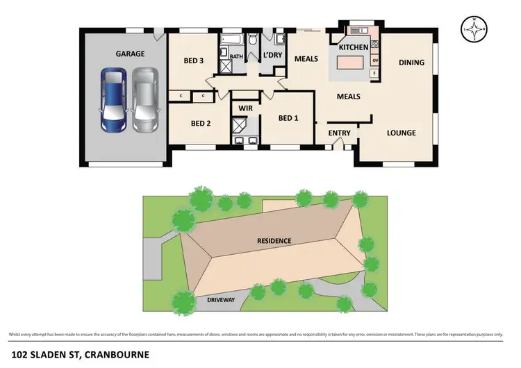 Floorplan of Homely house listing, 102 Sladen Street, Cranbourne VIC 3977