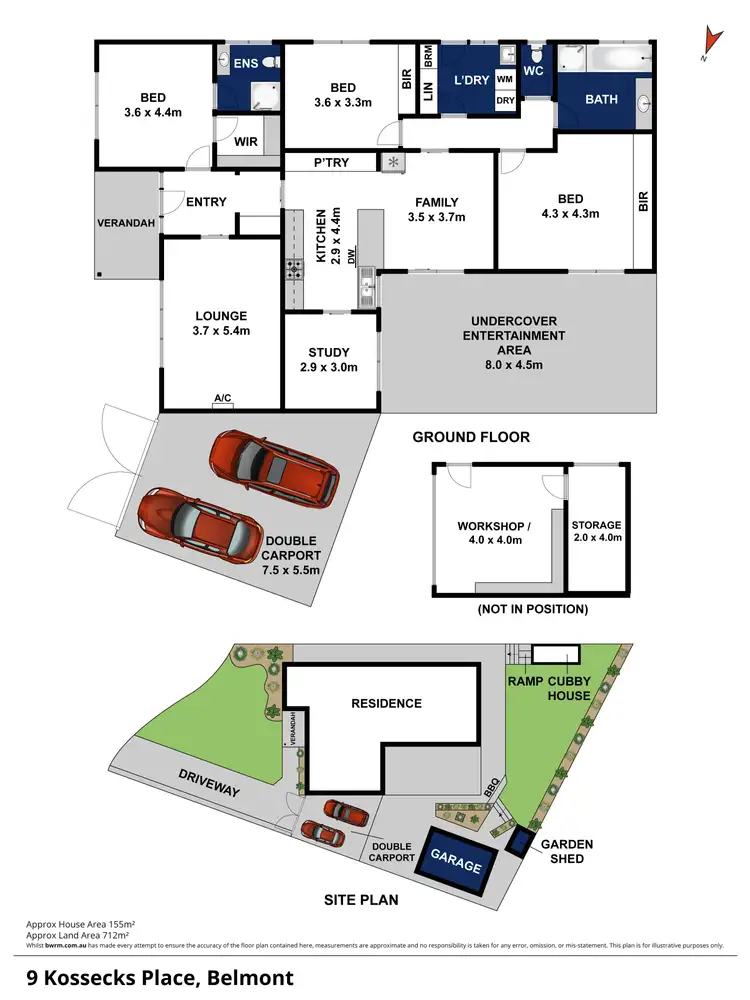 Floorplan of Homely house listing, 9 Kossecks Place, Belmont VIC 3216