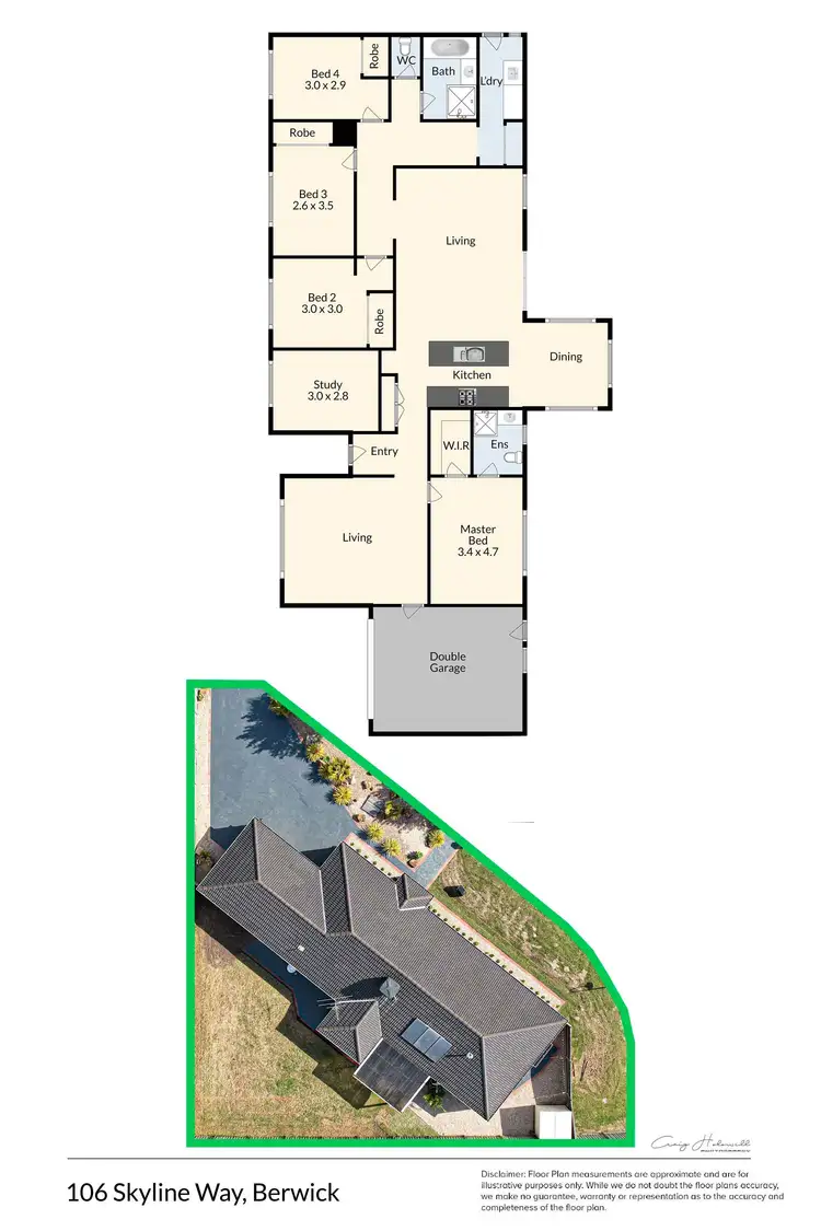 Floorplan of Homely house listing, 106 Skyline Way, Berwick VIC 3806