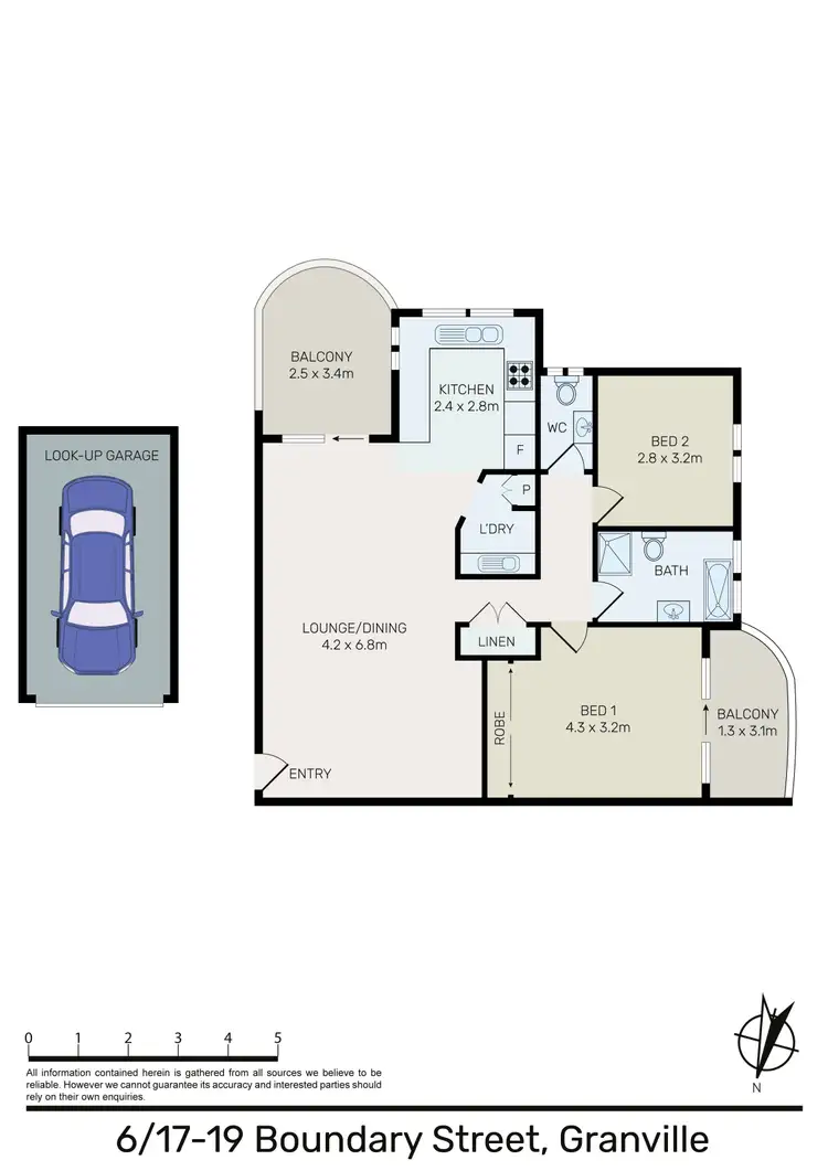 Floorplan of Homely apartment listing, 6/17-19 Boundary Street, Granville NSW 2142
