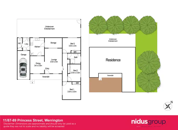 Floorplan of Homely villa listing, 11/87-89 Princess Street, Werrington NSW 2747