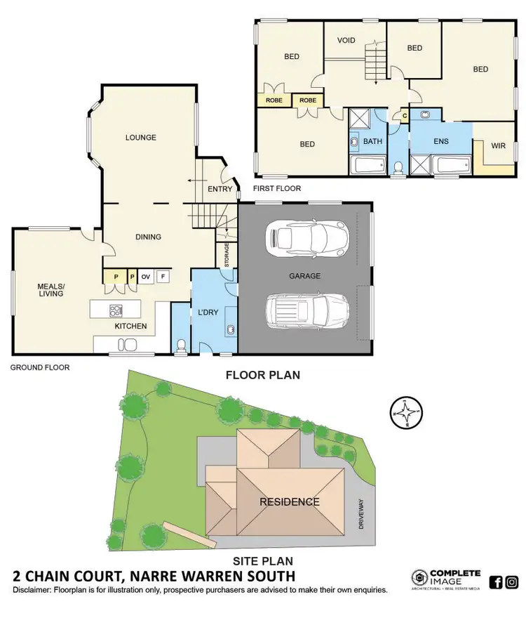 Floorplan of Homely house listing, 2 Chain Court, Narre Warren South VIC 3805