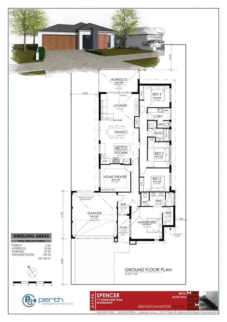 Floorplan of Homely house listing, 17 Honeydew, Wannanup WA 6210