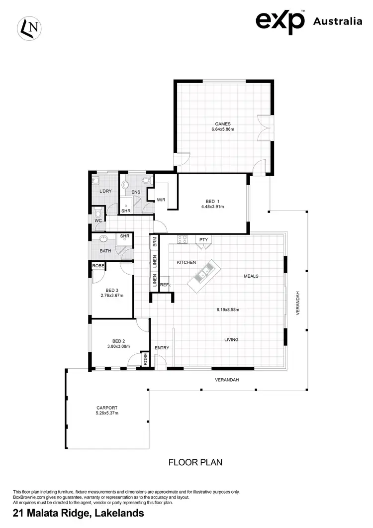 Floorplan of Homely house listing, 21 Malata Ridge, Lakelands WA 6180