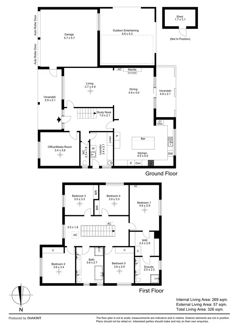 Floorplan of Homely house listing, 37 Riverside Grove, Dernancourt SA 5075