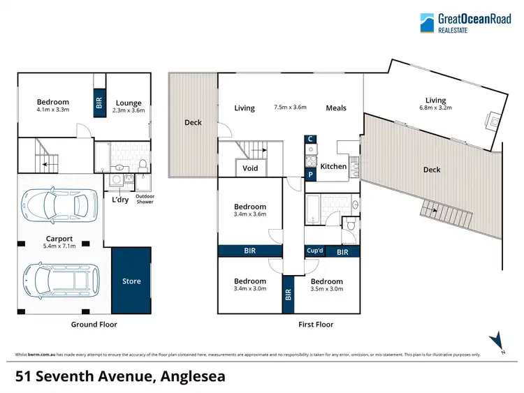 Floorplan of Homely house listing, 51 Seventh Avenue, Anglesea VIC 3230