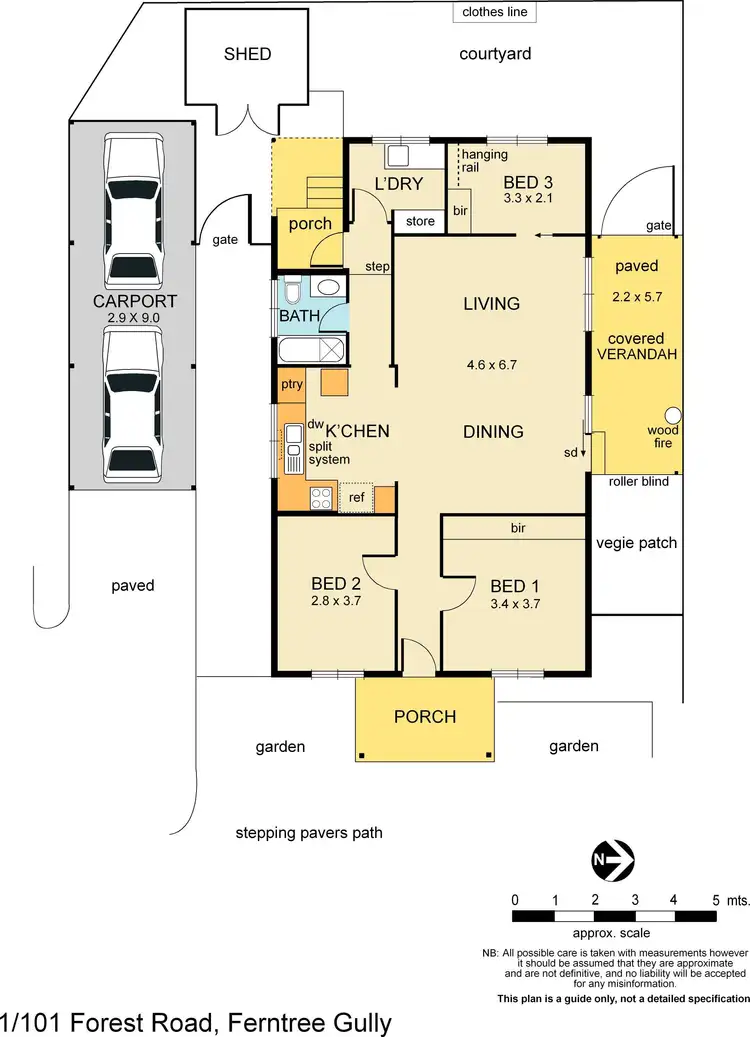 Floorplan of Homely unit listing, 1/101 Forest Road, Ferntree Gully VIC 3156