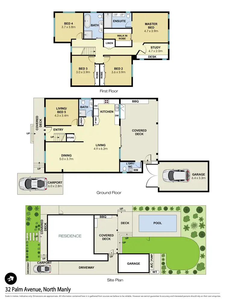 Floorplan of Homely house listing, 32 Palm Avenue, North Manly NSW 2100