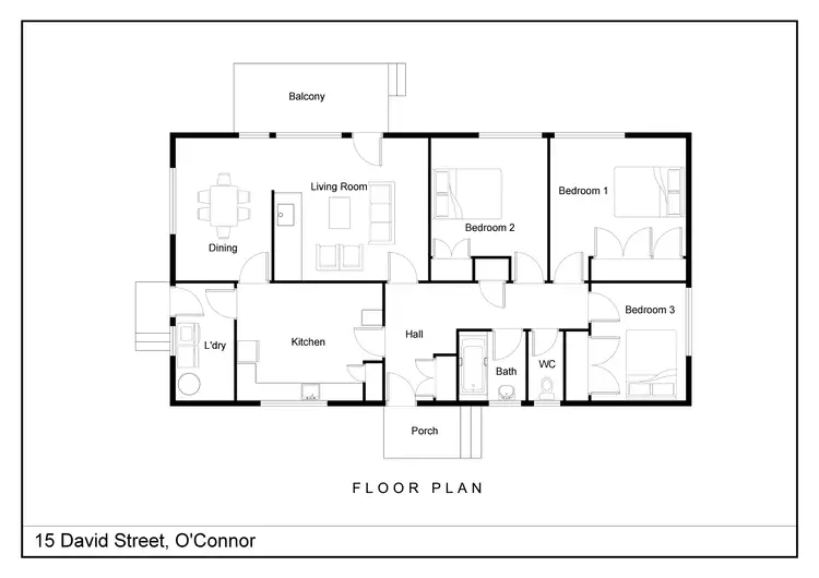 Floorplan of Homely house listing, 15 David Street, O'connor ACT 2602