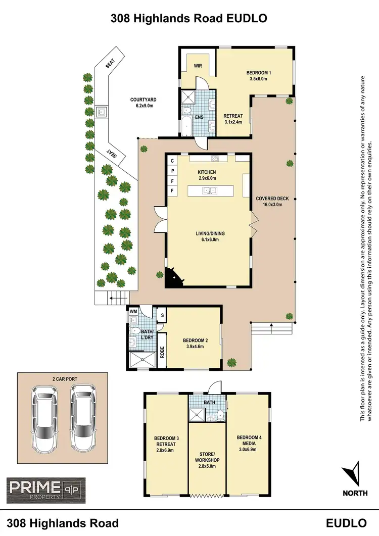 Floorplan of Homely house listing, 308 Highlands Road, Eudlo QLD 4554